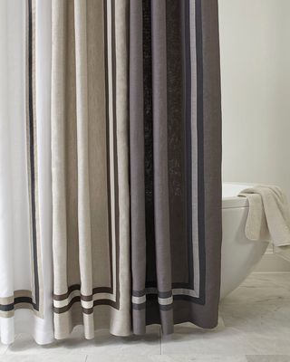 Torino Linen Shower Curtain, 72x72