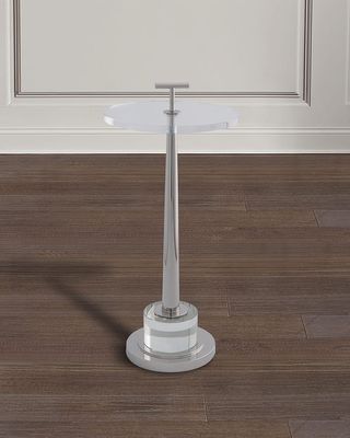 Toronto Nickel & Crystal Accent Table