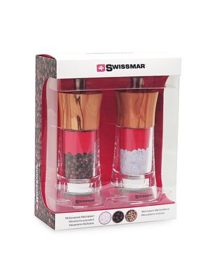 Torre Salt and Pepper Mill Set - Clear Brown - Clear Brown
