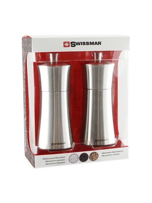 Torre Salt and Pepper Mill Set - Stainless Steel - Stainless Steel