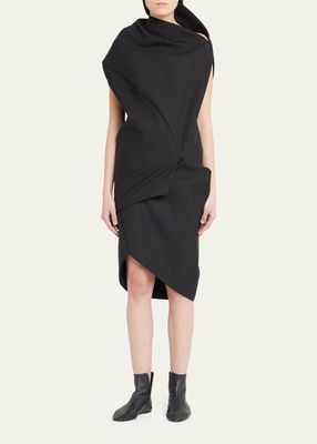 Torso Asymmetric Woven Skirt