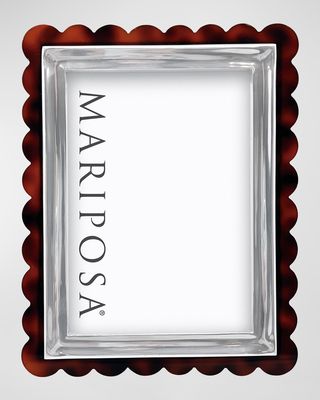 Tortoise Scallop Signature Frame, 5" x 7"