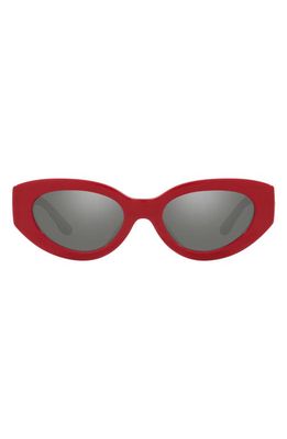 Tory Burch 51mm Mirrored Cat Eye Sunglasses