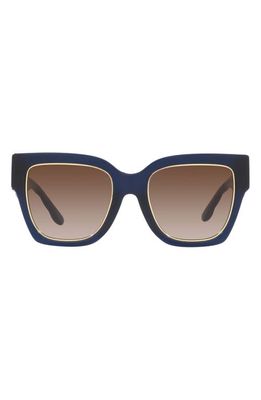 Tory Burch 52mm Gradient Square Sunglasses in Navy