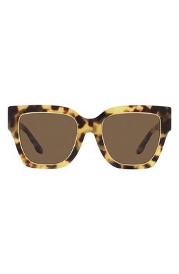 Tory Burch 52mm Square Sunglasses in Dark Tort