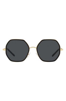 Tory Burch 55mm Geometric Sunglasses in Black