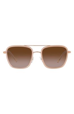 Tory Burch 55mm Gradient Square Sunglasses in Rose Gold