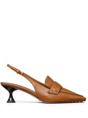 Tory Burch 55mm slingback ballet pumps - Brown