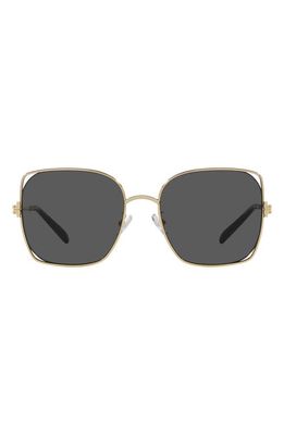 Tory Burch 55mm Square Sunglasses in Shiny Gold