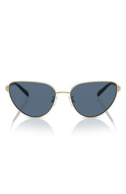 Tory Burch 56mm Cat Eye Sunglasses in Lt Gold