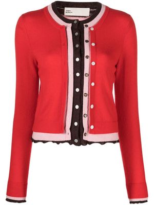 Tory Burch button-up cashmere cardigan - Red