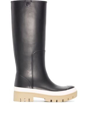 Tory Burch calf-high rain boots - Black