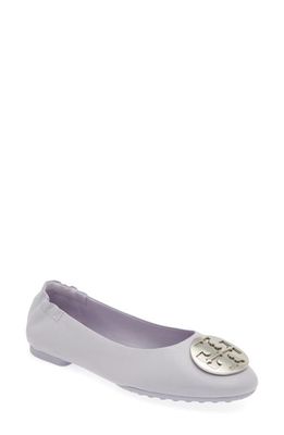 Tory Burch Claire Ballet Flat in Spring Lavender /Silver