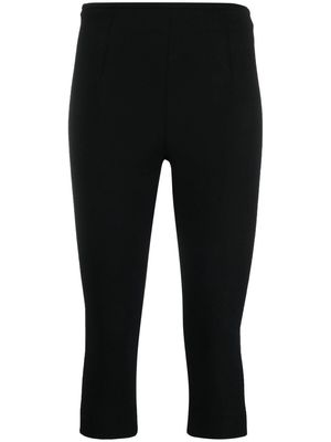 Tory Burch cropped high-waisted leggings - Black