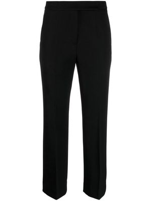 Tory Burch cropped wool tailored trousers - Black