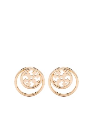 Tory Burch Double T cut-out stud earrings - Gold