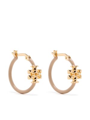 Tory Burch Eleanor small hoop earrings - Gold
