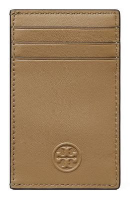 Tory Burch Fleming Soft Leather Card Case in Pebblestone