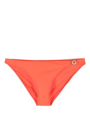 Tory Burch gold-plaque bikini bottoms - Orange