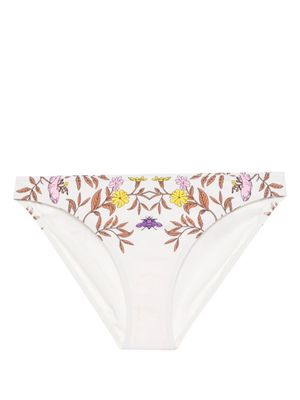 Tory Burch graphic-print bikini bottom - Neutrals