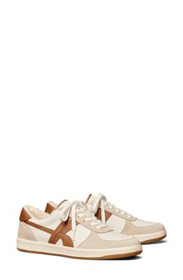 Tory Burch Hank Court Sneaker in Calcare /Tan /New Ivory