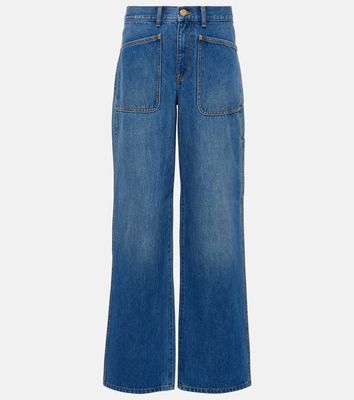 Tory Burch High-rise cargo jeans