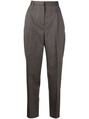 Tory Burch high-waisted tapered trousers - Grey