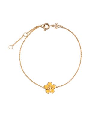 Tory Burch Kira Enamel Flower bracelet - Gold