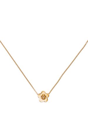 Tory Burch Kira Enamel flower-pendant necklace - Gold