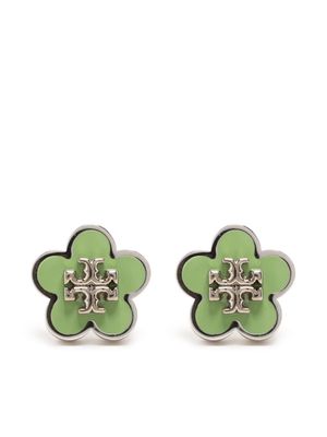 Tory Burch Kira Enamel Flower stud earrings - Green
