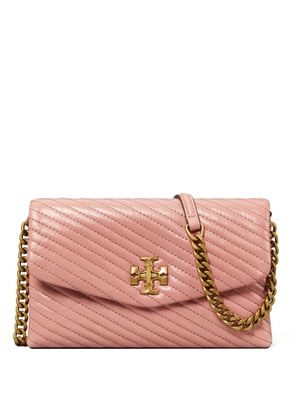 Tory Burch Kira Moto quilted chain wallet - Pink