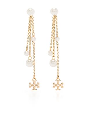 Tory Burch Kira pearl earrings - Gold
