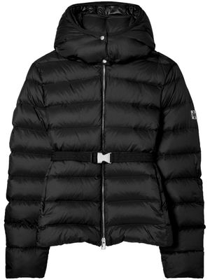 Tory Burch logo-patch padded-design jacket - Black