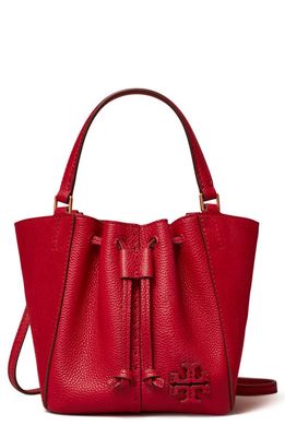 Tory Burch McGraw Mini Dragonfly Leather Tote in Tory Red