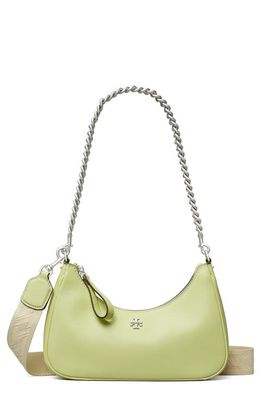 Tory Burch Mercer Small Convertible Shoulder Bag in Lime Sorbet