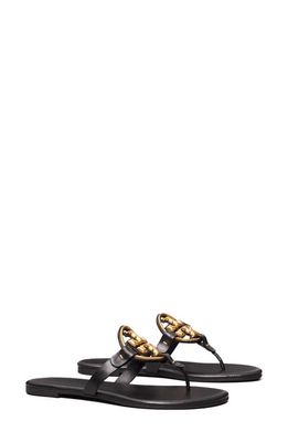 Tory Burch Metal Miller Soft Leather Sandal in Perfect Black