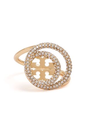 Tory Burch Miller crystal-embellished ring - Gold