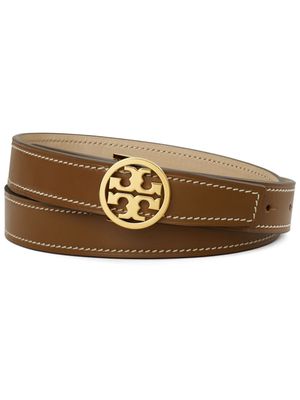 Tory Burch Miller leather belt - Brown