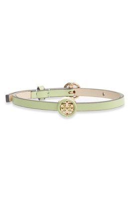 Tory Burch Miller Leather Bracelet in Tory Gold /Crushed Mint