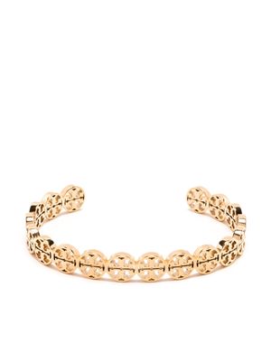 Tory Burch Miller logo cuff bracelet - Gold