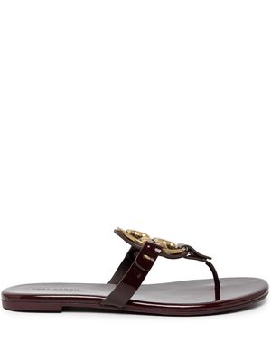 Tory Burch Miller patent leather sandals - Red