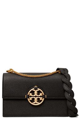 Tory Burch Miller Small Leather Shoulder Bag in Black