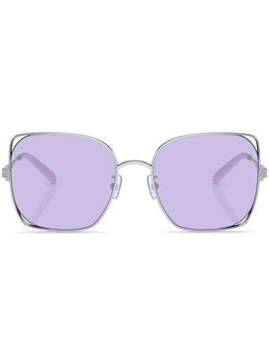 Tory Burch oversize-frame sunglasses - 33561A Silver