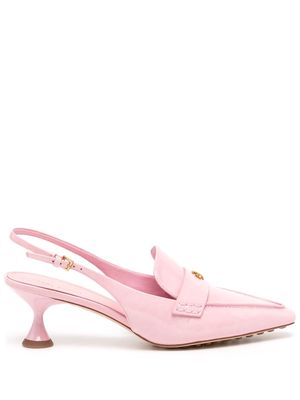 Tory Burch pointed-toe leather pumps - Pink