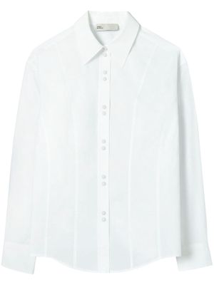 Tory Burch poplin-texture cotton shirt - White