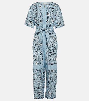 Tory Burch Printed cotton jumpsuit