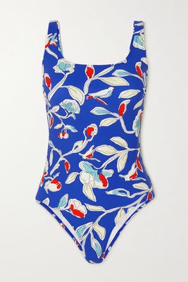 Tory Burch - Printed Swimsuit - Blue
