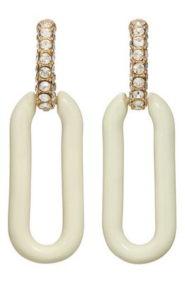 Tory Burch Roxanne Link Earrings in Tory Gold /New Ivory