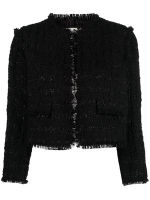 Tory Burch single-breasted tweed jacket - Black