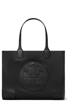 Tory Burch Small Ella Recycled Nylon Tote in Black